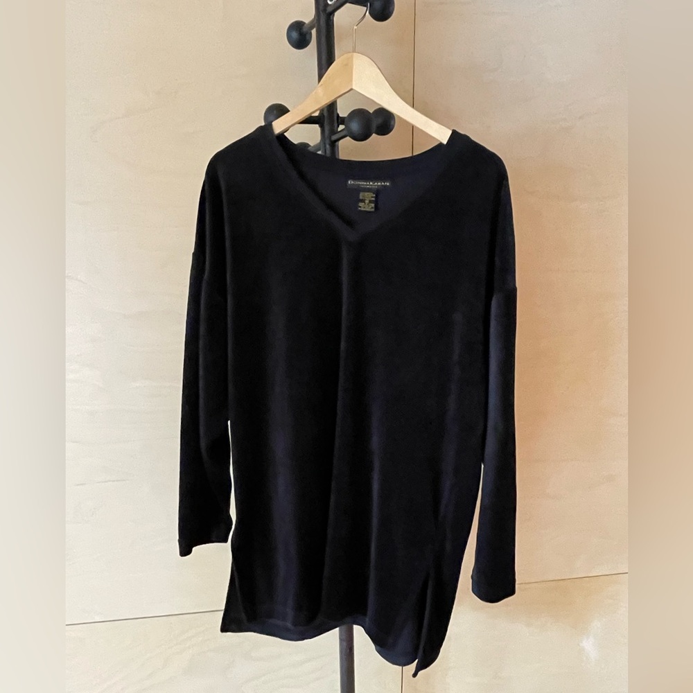 Donna Karen Velour Tunic